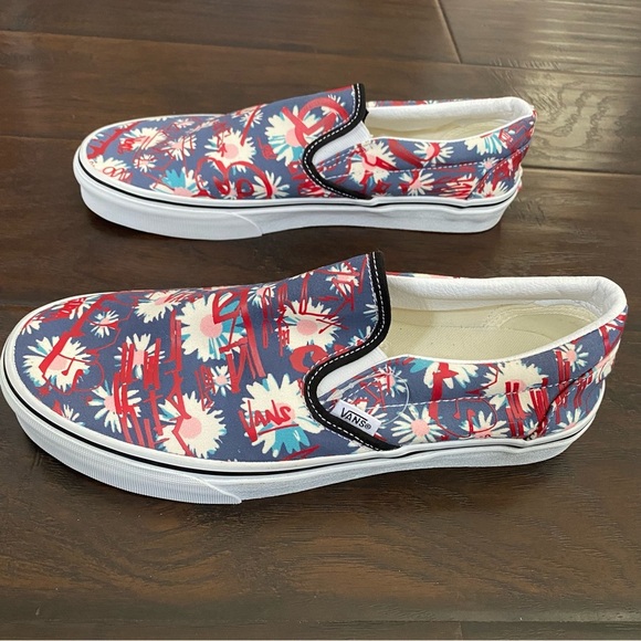 Vans floral loafer shoes women’s size 11 - No box - Picture 2 of 7